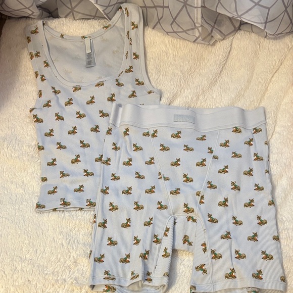 SKIMS❄️🩵 Zen Baby Deer Limited Edition Boxer set - Picture 4 of 6